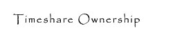 Timeshare Ownership